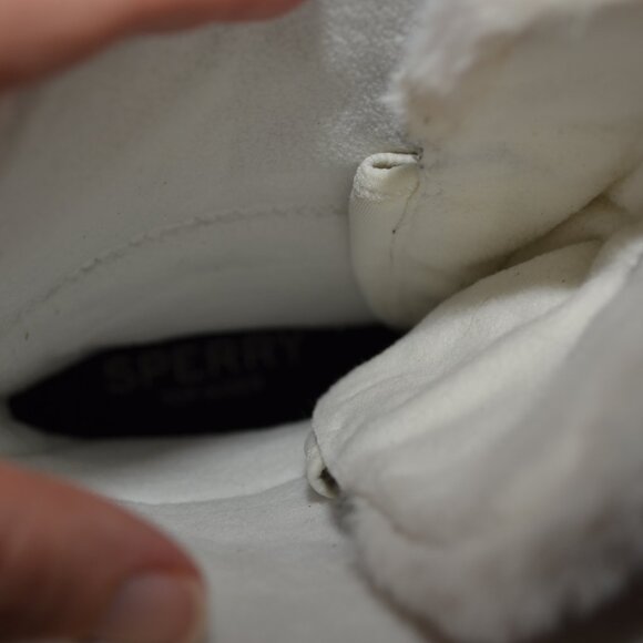 Sperry Kittery Shibori Faux Fur Leather Winter Snow Calf Boots Size 7 NEW - Picture 11 of 11